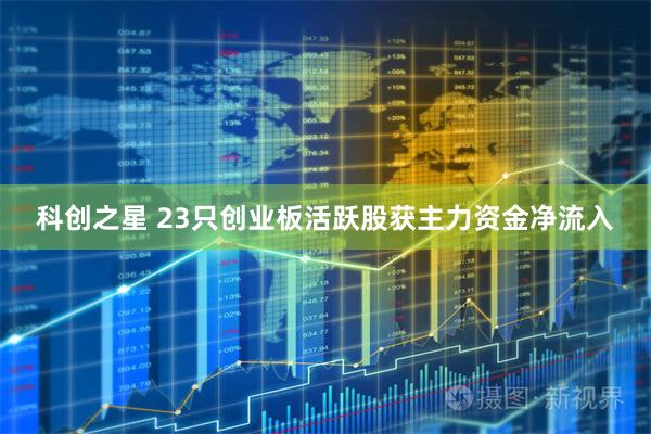 科创之星 23只创业板活跃股获主力资金净流入